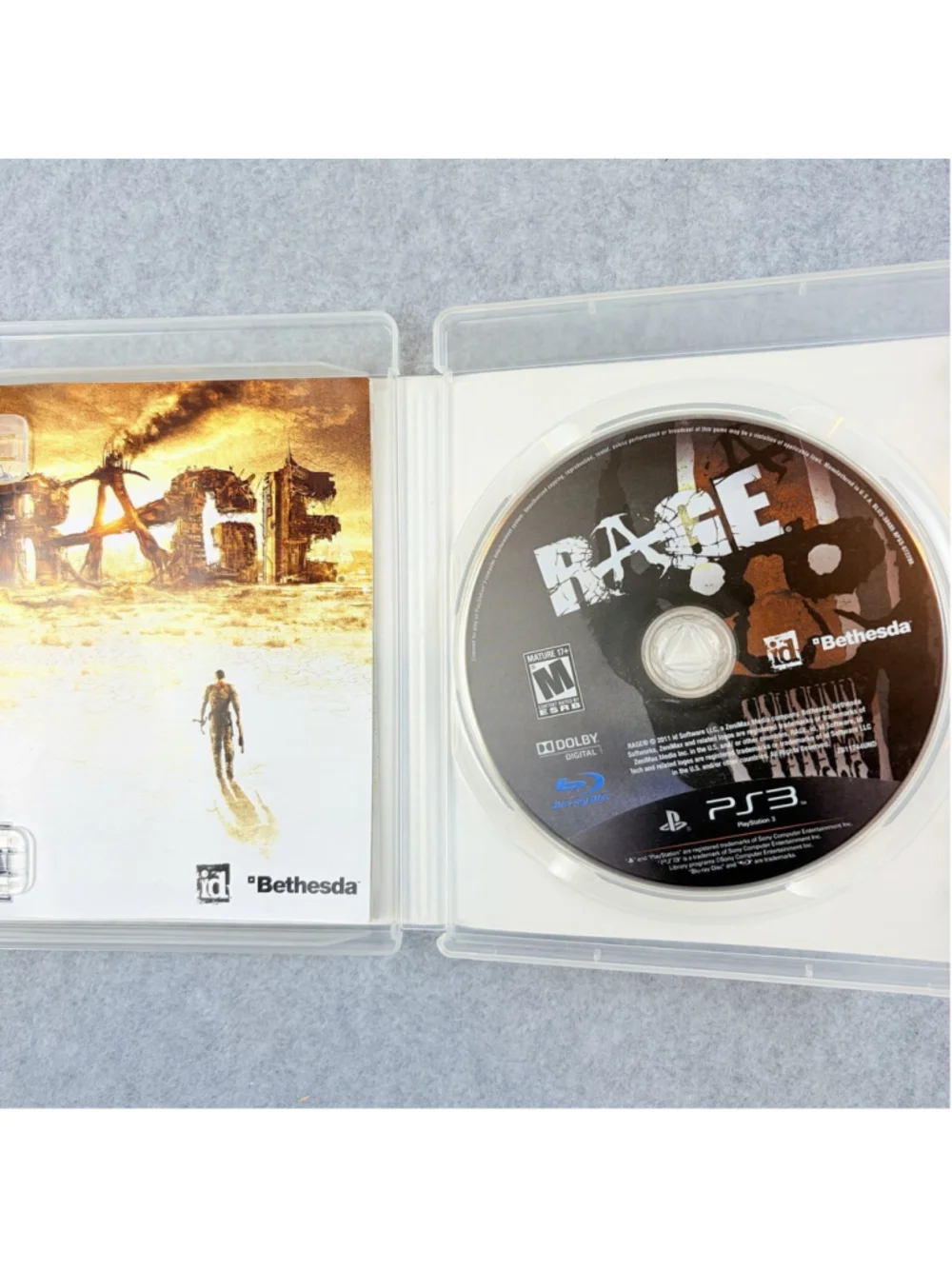 Rage PS3 (Sony, PlayStation, 2011) CIB w/Manual Tested & Working